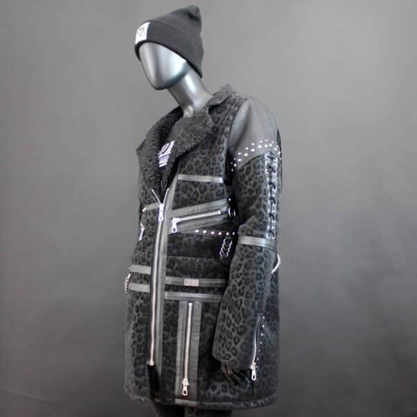 Handmade Coat: Leo Leather Fringe - Gr.L