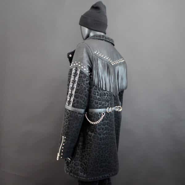 Handmade Coat: Leo Leather Fringe - Gr.L – Bild 10