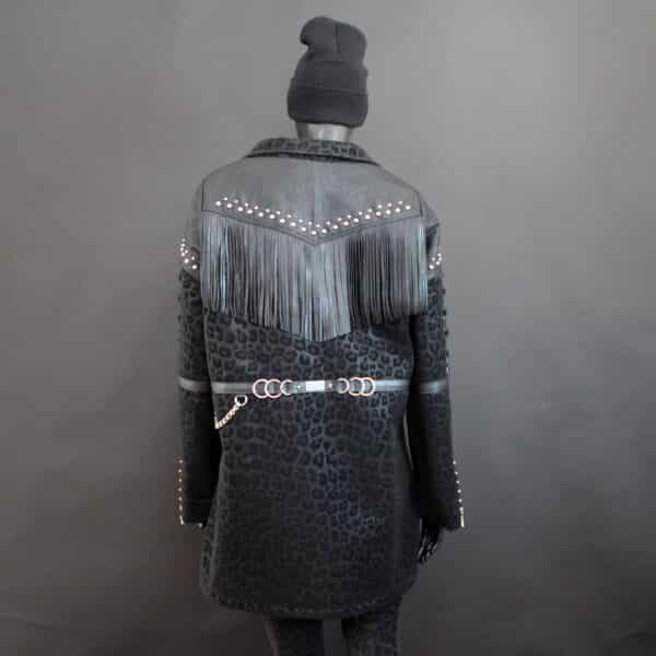 Handmade Coat: Leo Leather Fringe - Gr.L – Bild 8