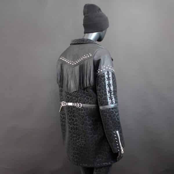 Handmade Coat: Leo Leather Fringe - Gr.L – Bild 6