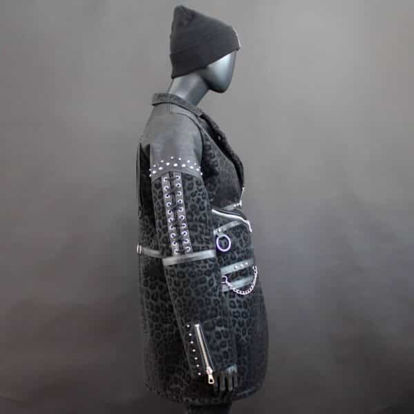 Handmade Coat: Leo Leather Fringe - Gr.L – Bild 5