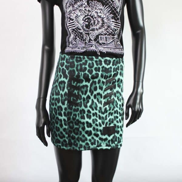 Stretch Skirt: Turquoise Wild - Gr.XS