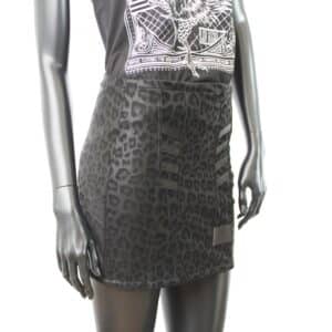 Stretch Skirt: Black Wild
