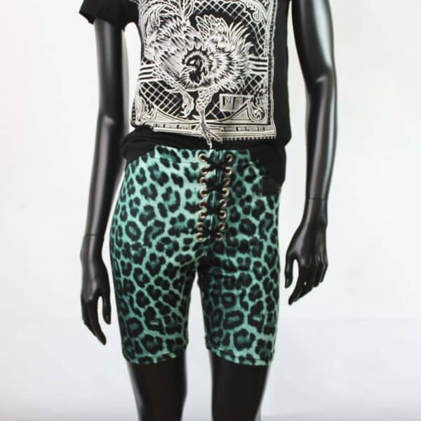 Handmade Shorts: Lace-Up Turquoise Wild