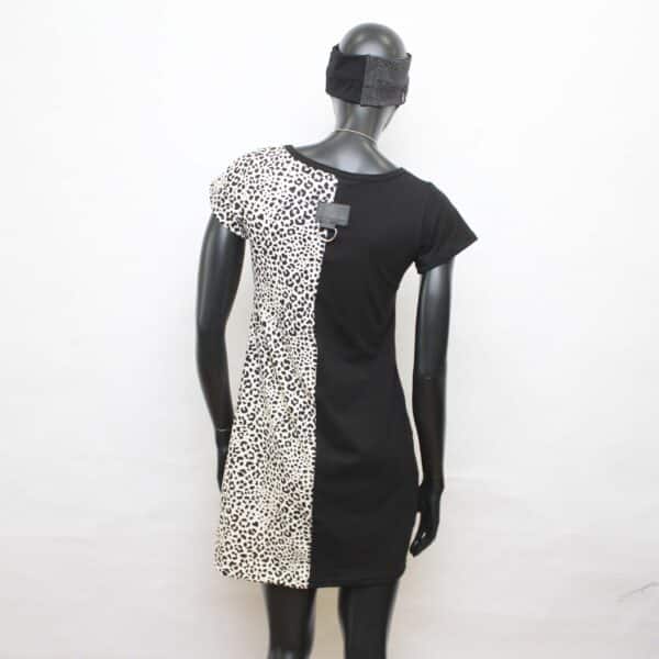 Handmade Dress: Black&White Wild Split – Bild 3