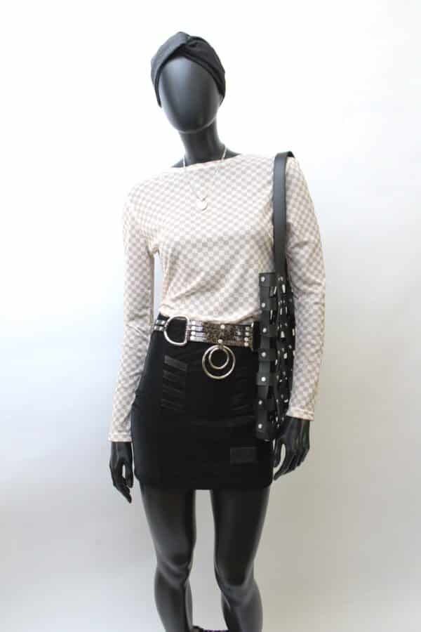 Stretch Skirt: Smooth Velvet Leather (V) – Bild 11