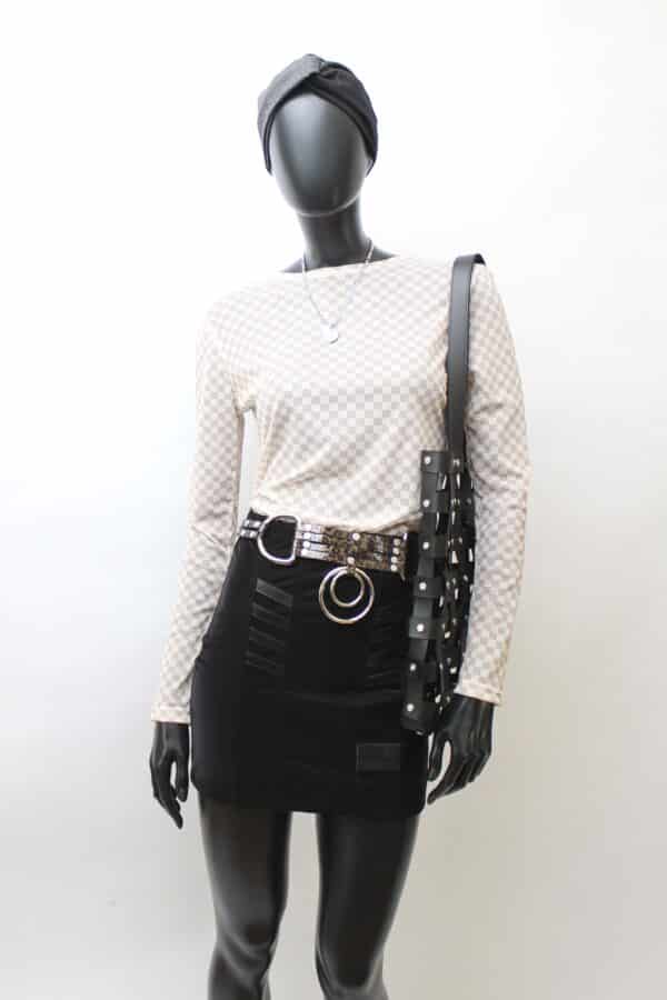 Stretch Skirt: Smooth Velvet Leather (V) – Bild 10