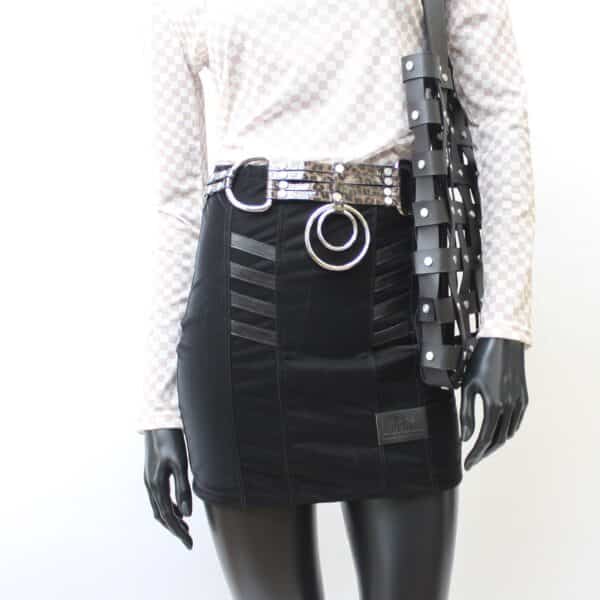 Stretch Skirt: Smooth Velvet Leather (V) – Bild 9