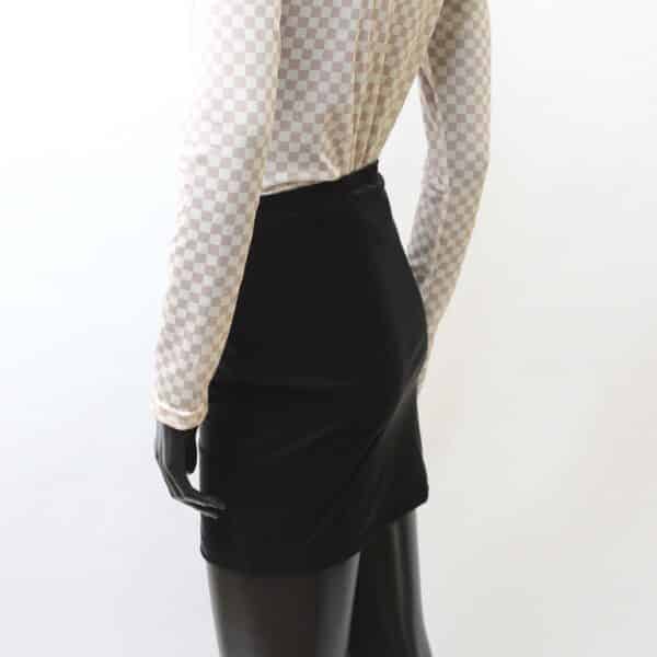 Stretch Skirt: Smooth Velvet Leather (V) – Bild 4
