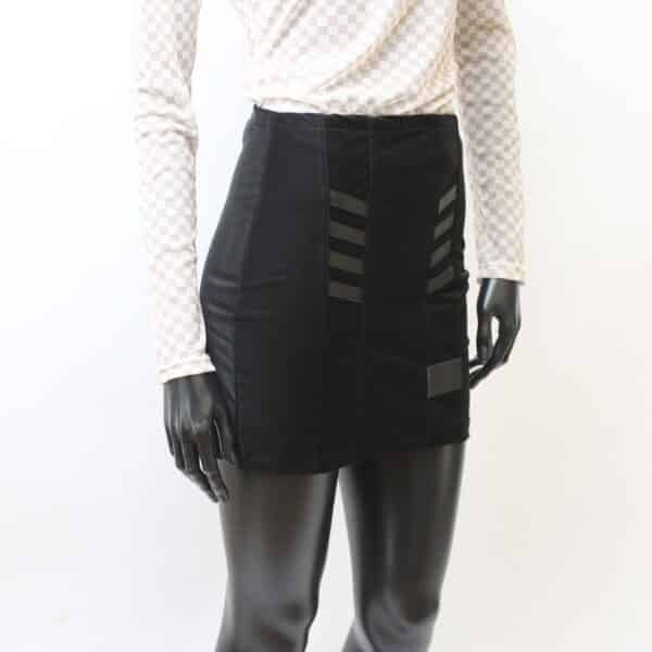 Stretch Skirt: Smooth Velvet Leather (V) – Bild 2