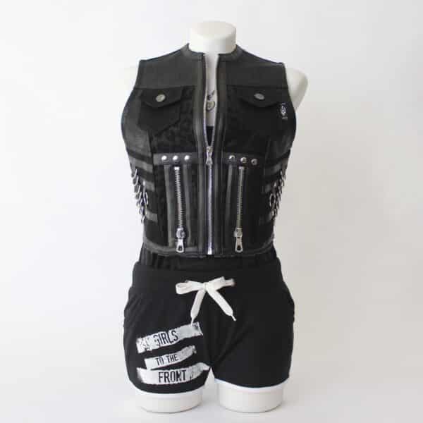 Jeansweste: Gr.XS- Black Wild Zip – Bild 9