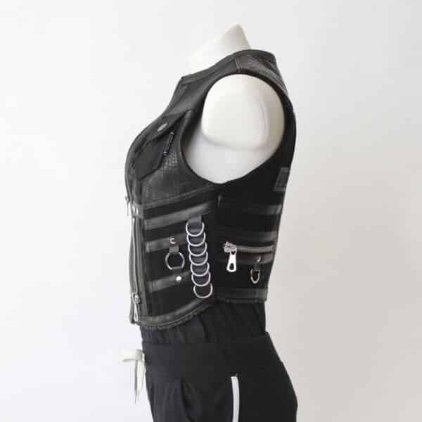 Jeansweste: Gr.XS- Black Wild Zip – Bild 7