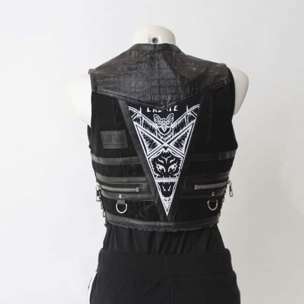 Jeansweste: Gr.XS- Black Wild Zip – Bild 5