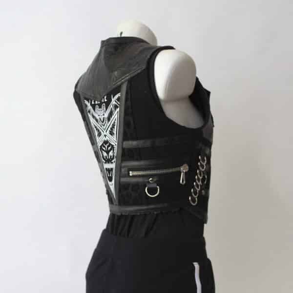 Jeansweste: Gr.XS- Black Wild Zip – Bild 4