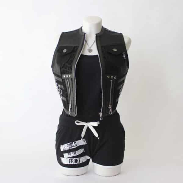 Jeansweste: Gr.XS- Black Wild Zip – Bild 12