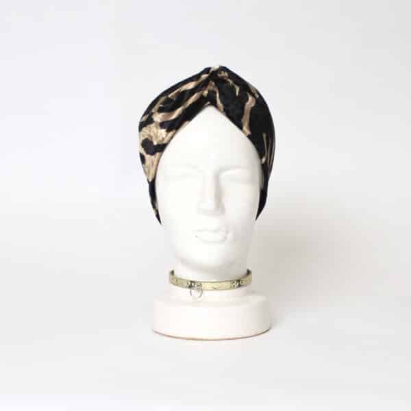 Headband Turban: Velvet Animal – Bild 2