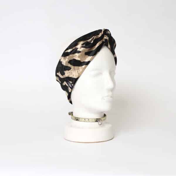 Headband Turban: Velvet Animal – Bild 4