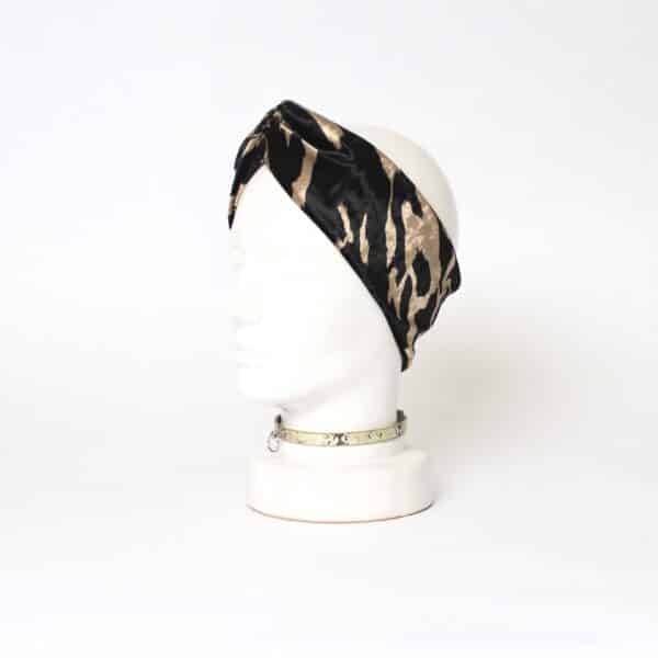 Headband Turban: Velvet Animal – Bild 3