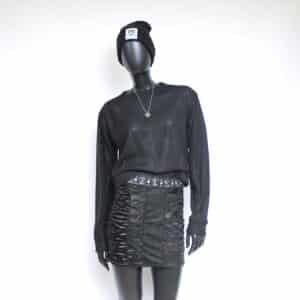 Handmade Sweater Translucent Stripes
