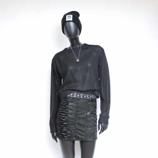 Handmade Sweater Translucent Stripes