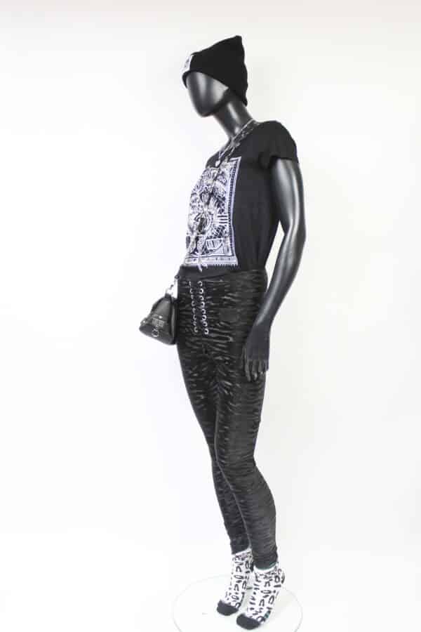 Handmade Leggings: Black Tiger – Bild 8