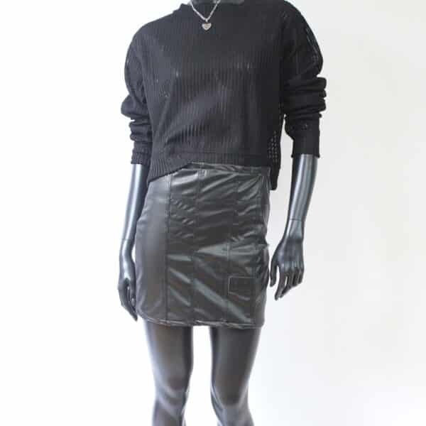Stretch Skirt: Classic Leather (V) – Bild 8
