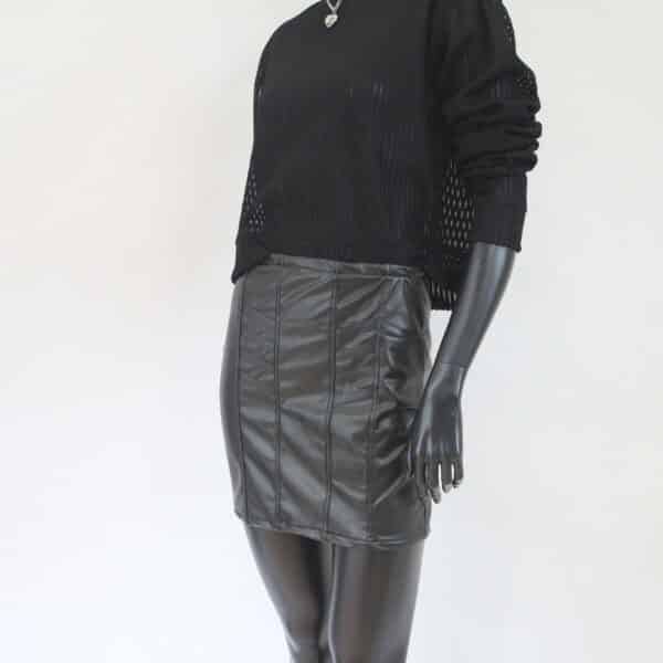 Stretch Skirt: Classic Leather (V) – Bild 7
