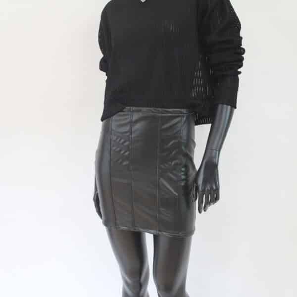 Stretch Skirt: Classic Leather (V) – Bild 5