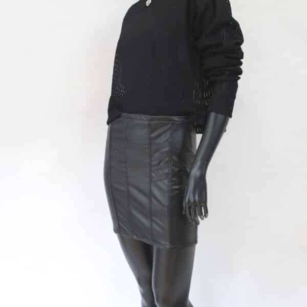Stretch Skirt: Classic Leather (V)