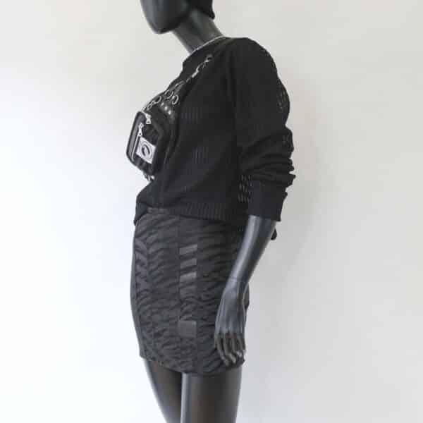 Stretch Skirt: Black Zebra – Bild 3