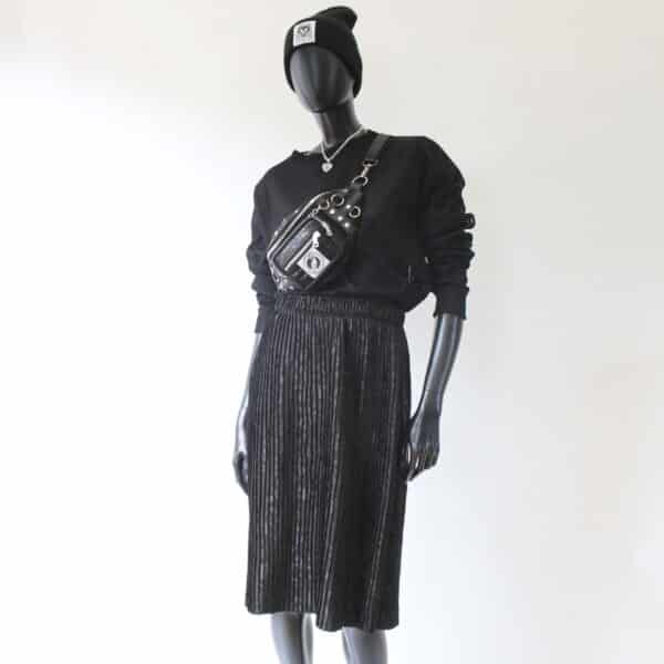 Plissee Skirt: Black Leo – Bild 4