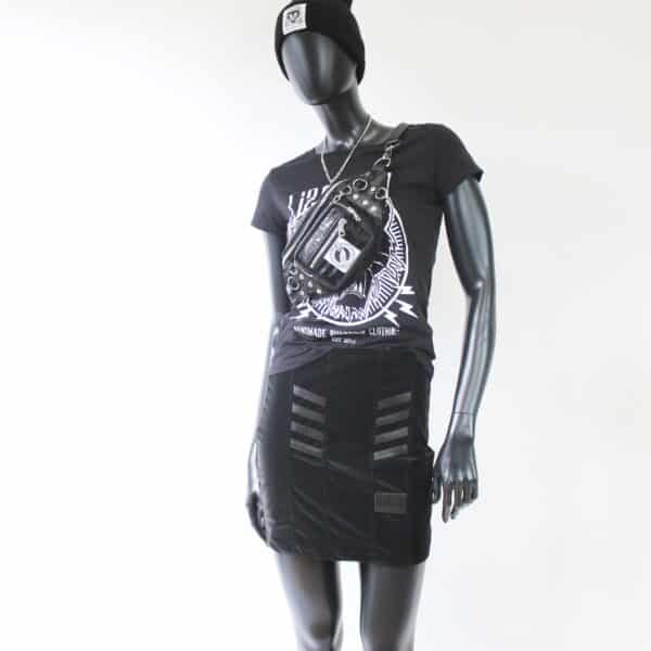 Stretch Skirt: Smooth Velvet Leather (V)