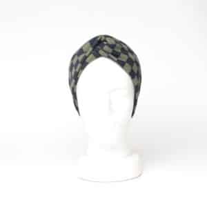 Pre-Order Headband Turban: Olive Check