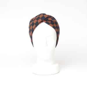 Pre-Order Headband Turban: Rusty Check