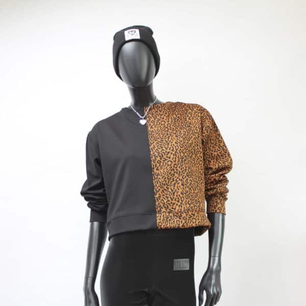 Handmade Sweater Jacquard Split Gr.XS