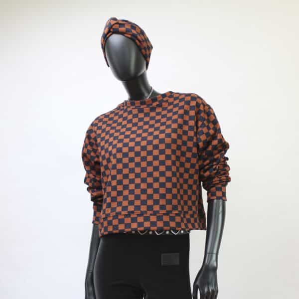 Handmade Sweater Rust Check – Bild 8