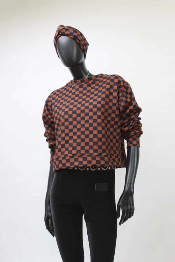 Handmade Sweater Rust Check – Bild 7