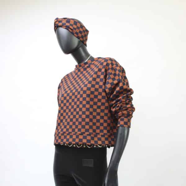Handmade Sweater Rust Check – Bild 6