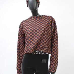 Handmade Sweater Rust Check
