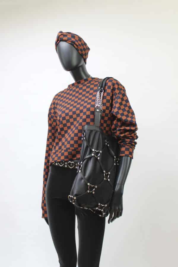 Handmade Sweater Rust Check – Bild 2