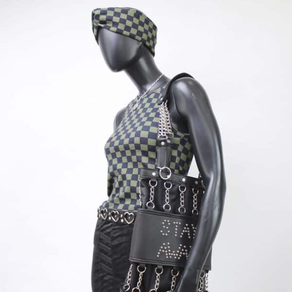 Handmade TankTop: Olive Check – Bild 5