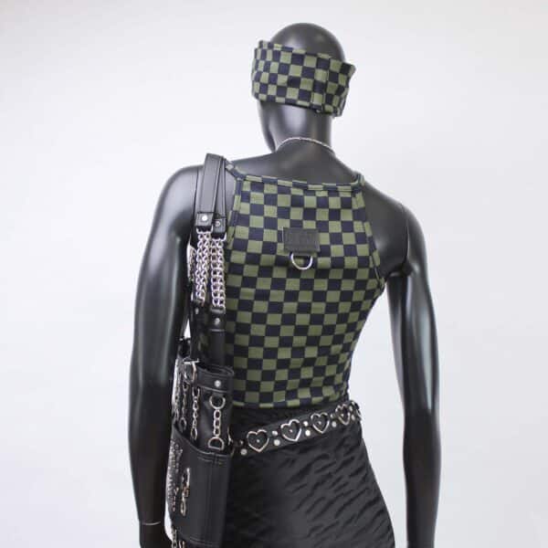 Handmade TankTop: Olive Check – Bild 3