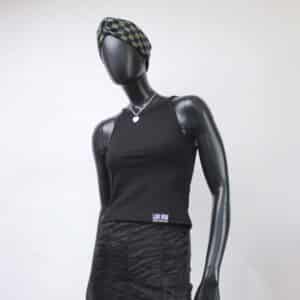 Handmade TankTop: Black Rib