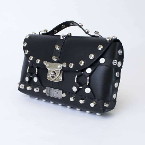 Studded Small Bag: Smooth Circles – Bild 3