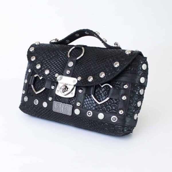 Studded Small Bag: Croc Hearts – Bild 3