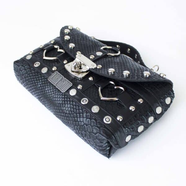 Studded Small Bag: Croc Hearts – Bild 4