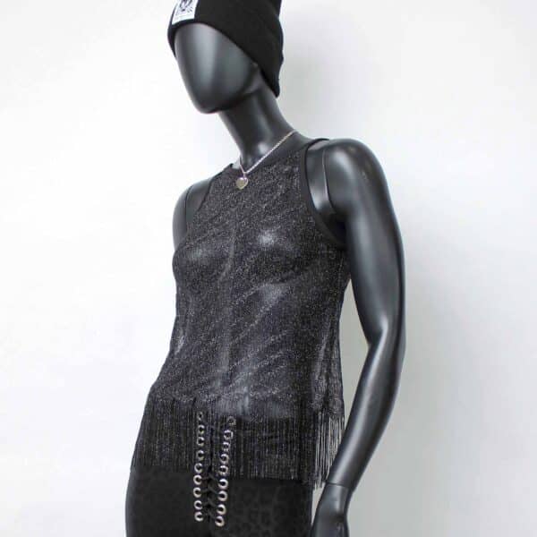 Handmade singlelayer TankTop: Tiger Fringes