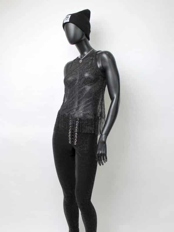 Handmade singlelayer TankTop: Tiger Fringes – Bild 3