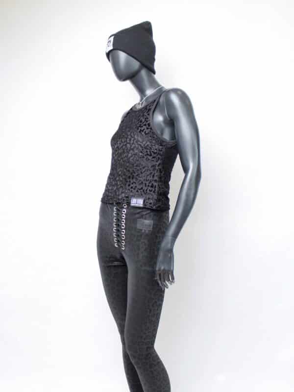 Handmade doublelayer TankTop: Black Velvet Flock – Bild 12