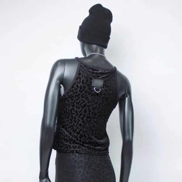Handmade doublelayer TankTop: Black Velvet Flock – Bild 4